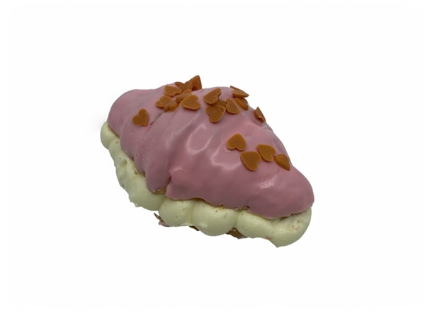 Roze roomcroissant