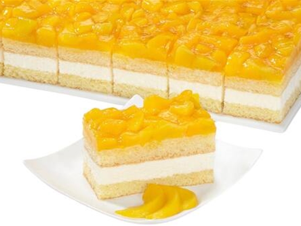 Gluten - lactose vrij gebakje perzik