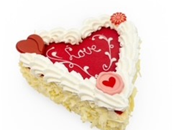 Slagroomtaartje Hart